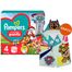 Pampers Pants, pieluchomajtki, Psi Patrol, rozmiar 4, 9-15 kg, 72 sztuki + Ręcznik-pelerynka Psi Patrol gratis - miniaturka  zdjęcia produktu