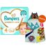 Pampers Premium Care, pieluchy rozmiar 4, 9-14 kg, 104 sztuki + Ręcznik-pelerynka Psi Patrol gratis - miniaturka  zdjęcia produktu