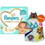 Pampers Premium Care, pieluchy, rozmiar 3, 6-10 kg, 120 sztuk + Ręcznik-pelerynka Psi Patrol gratis - miniaturka  zdjęcia produktu