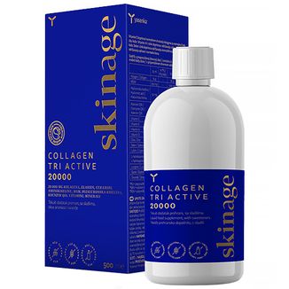 Yasenka Skinage Collagen Tri Active 20000, smak pomarańczowo-ananasowy, 500 ml - zdjęcie produktu