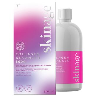 Yasenka Skinage Collagen Advanced 5000, smak pomarańczowy, 500 ml - zdjęcie produktu