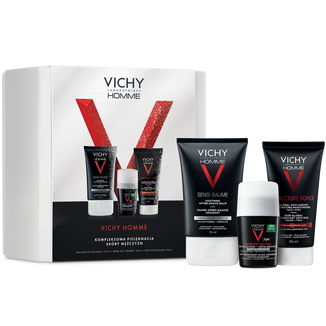 Zestaw Vichy Homme, balsam po goleniu, 75 ml + krem do twarzy 50 ml + antyperspirant, 50 ml - zdjęcie produktu