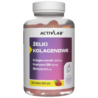 Activlab Pharma Żelki Kolagenowe, smak truskawkowy, 60 sztuk - zdjęcie produktu