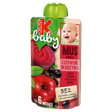 Kubuś Baby Mus, jabłko, czarna porzeczka, burak, po 6 miesiącu, 100 g - miniaturka zdjęcia produktu