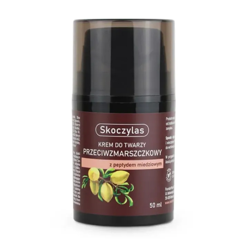 Nieznana Skoczylas, przeciwzmarszczkowy krem do twarzy z peptydem miedziowym, 50 ml