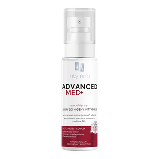 AA Intymna Advanced Med+, specjalistyczny spray do higieny intymnej, 100 ml USZKODZONE OPAKOWANIE AA Intymna Advanced Med+, specjalistyczny spray do higieny intymnej, 100 ml USZKODZONE OPAKOWANIE - zdjęcie produktu