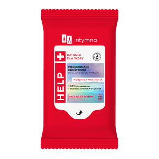 AA Intymna Help, chusteczki do higieny intymnej, 20 sztuk - zdjęcie produktu
