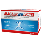 Maglek B6 Forte 100 mg+10 mg, 120 tabletek powlekanych - miniaturka zdjęcia produktu