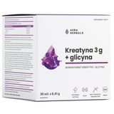 Aura Herbals Kreatyna 3 g, monohydrat + glicyna, 30 saszetek USZKODZONE OPAKOWANIE - miniaturka zdjęcia produktu