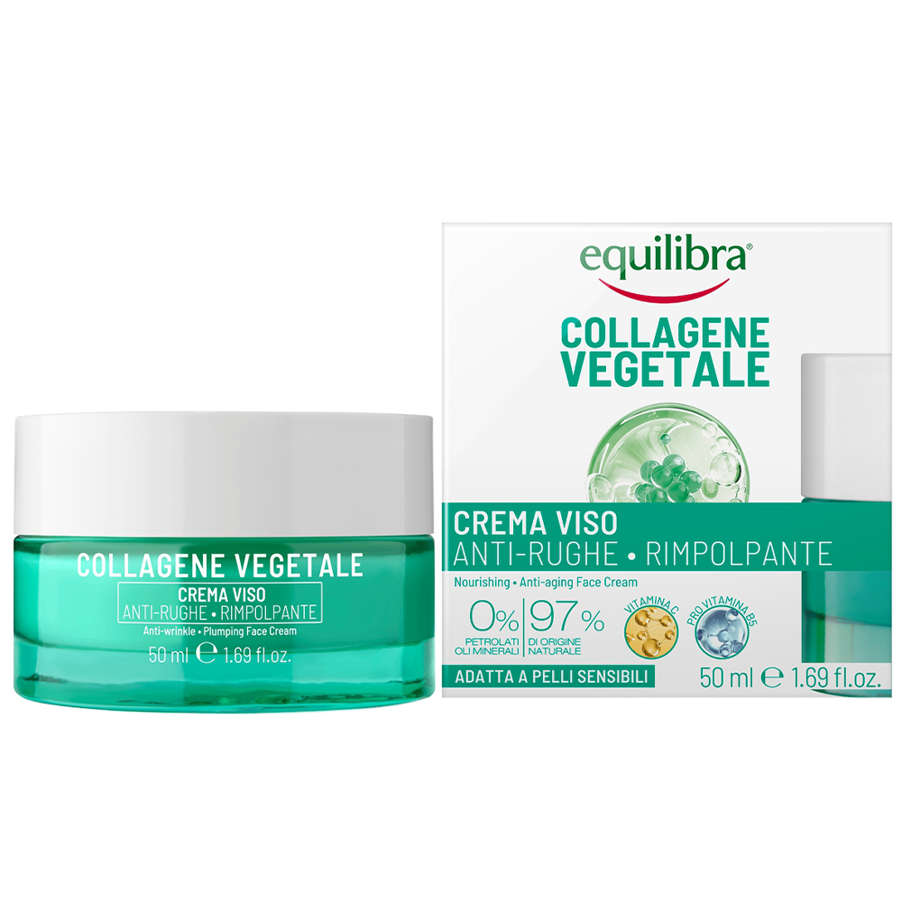 Nieznana Equilibra Collagene Vegetale, krem przeciwzmarszczkowy wypełniający z kolagenem roślinnym, 50 ml