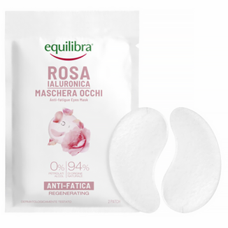 Equilibra Rosa, różane płatki pod oczy z kwasem hialuronowym, 2 sztuki - zdjęcie produktu