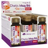 Olimp Chela-Mag B6 + D3 Forte Shot, ampułki, smak wiśniowy, 9 x 25 ml - miniaturka zdjęcia produktu