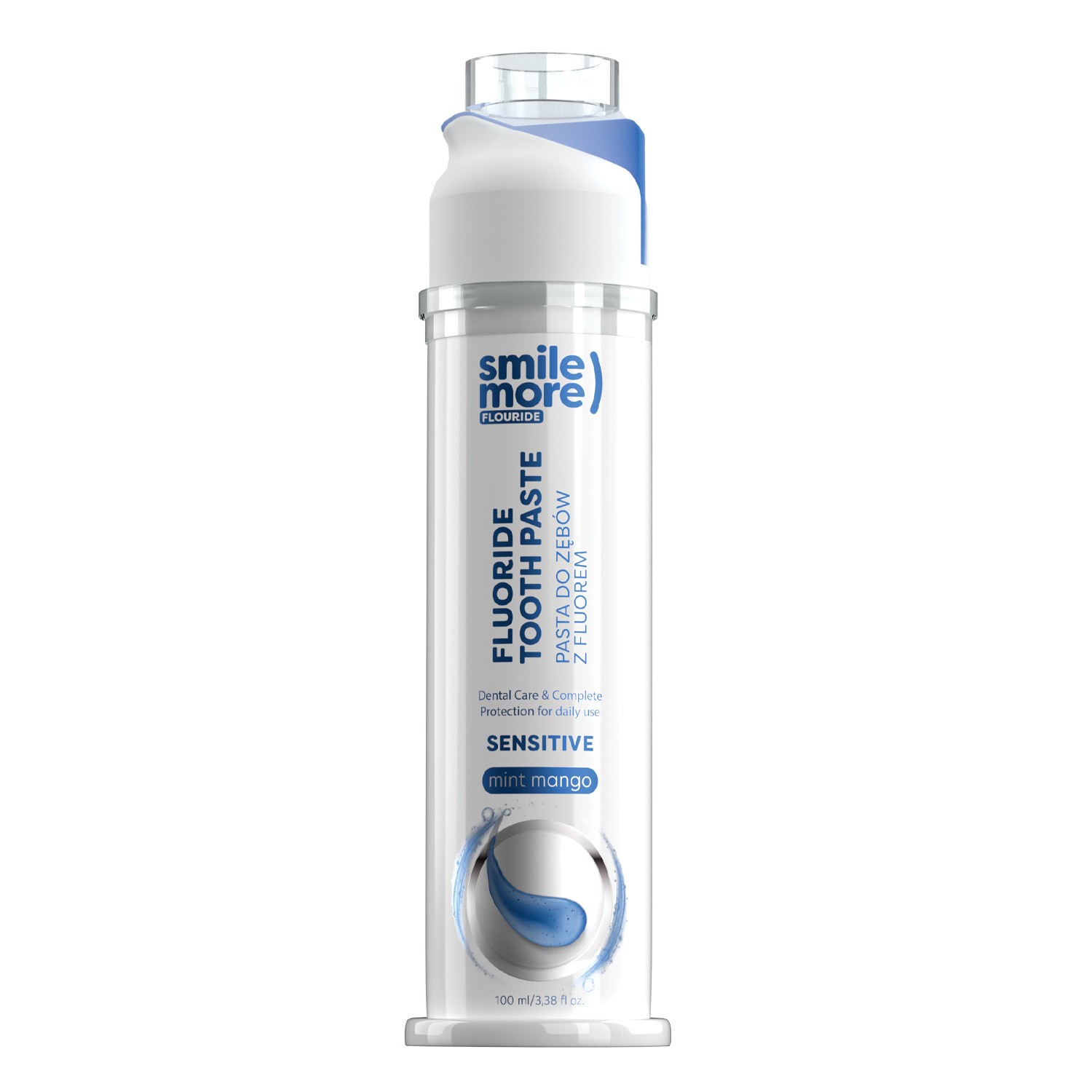 Nieznana HiSkin Smile More, delikatna pasta do wrażliwych zębów i dziąseł, mango i mięta, z fluorem, 100 ml — Składniki i ocena