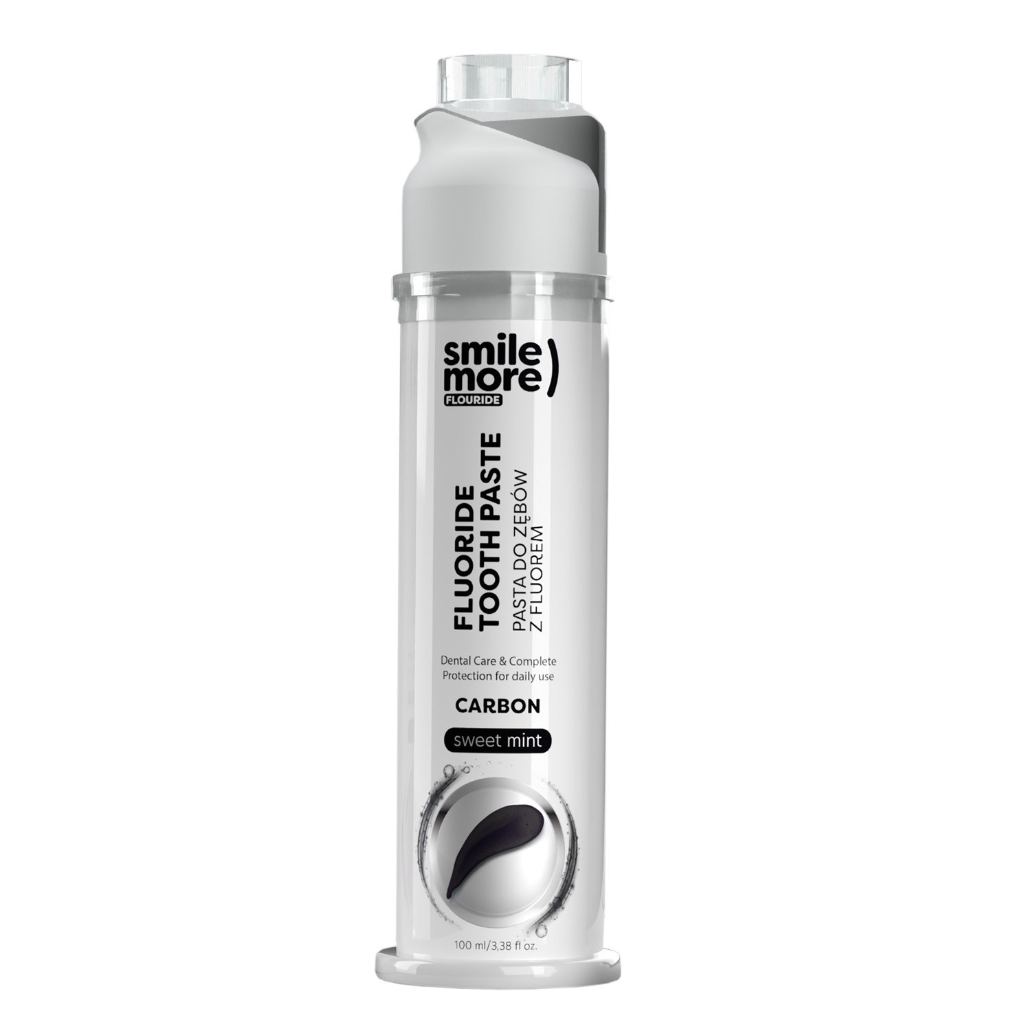 Nieznana HiSkin Smile More, pasta do zębów rewitalizująca szkliwo, węgiel i słodka mięta, 100 ml — Inhaltsstoffe und Bewertung