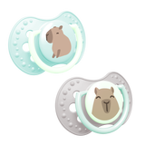 Lovi, smoczek uspokajający, 0-6 miesięcy, silikonowy, dynamiczny, CapiChill, boy, 2 sztuki - miniaturka zdjęcia produktu
