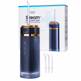 Zent Stream+, irygator do zębów bezprzewodowy, składany, granatowy, 250 ml - zdjęcie produktu