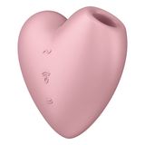 Satisfyer Cutie Heart, bezdotykowy masażer łechtaczki, light red - miniaturka zdjęcia produktu