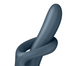 Satisfyer Heat Flex 4, rotujący wibrator króliczek z funkcją ogrzewania, grey - miniaturka 2 zdjęcia produktu