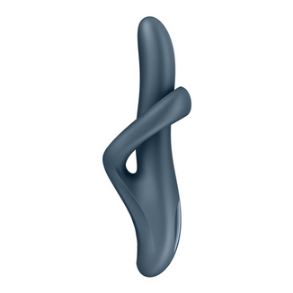 Satisfyer Heat Flex 4, rotujący wibrator króliczek z funkcją ogrzewania, grey - zdjęcie produktu