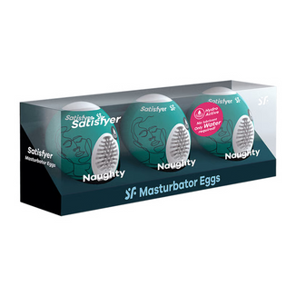 Zestaw Satisfyer Masturbator Egg Noughty, stymulator dla mężczyzn, 3 sztuki - zdjęcie produktu