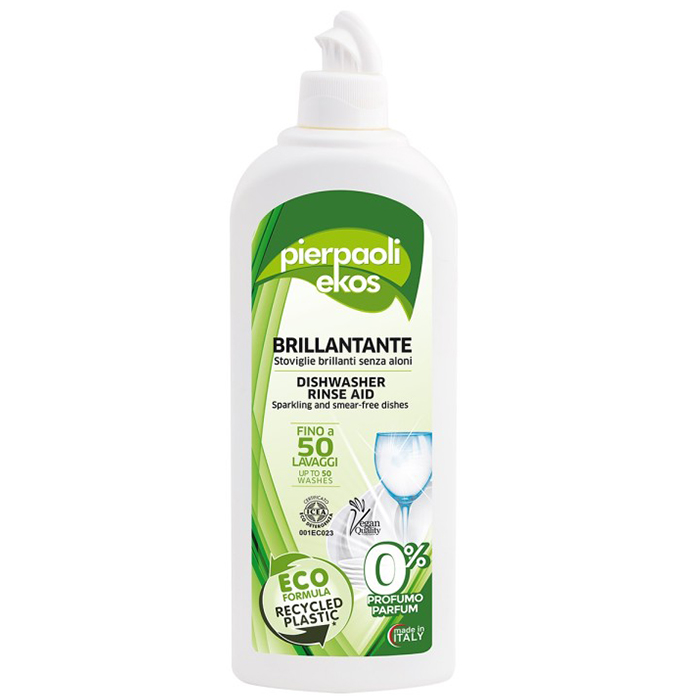 Ekos Pierpaoli Ekos, nabłyszczacz do zmywarek, bez perfum, 500 ml — Składniki i ocena