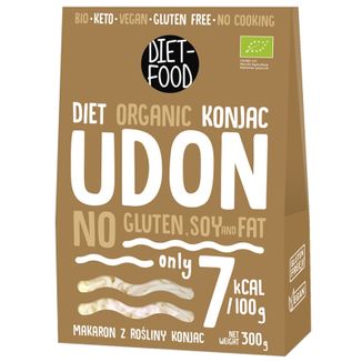 Diet-Food Konjac Diet Udon, makaron shirataki, konjac, Bio, 300 g USZKODZONE OPAKOWANIE - zdjęcie produktu
