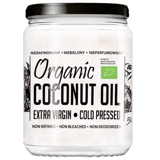 Diet-Food Organic Coconut Oil, olej kokosowy Extra Virgin, Bio, 500 ml - zdjęcie produktu