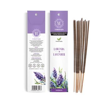 Your Candle, naturalne kadzidełka indyjskie, lawenda, 10 sztuk - zdjęcie produktu
