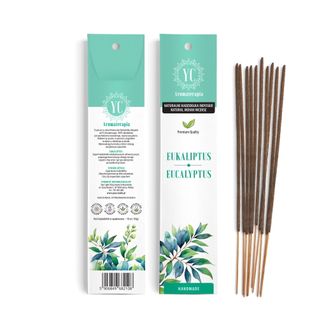 Your Candle, naturalne kadzidełka indyjskie, eukaliptus, 10 sztuk - zdjęcie produktu