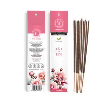 Your Candle, naturalne kadzidełka indyjskie, róża, 10 sztuk - zdjęcie produktu