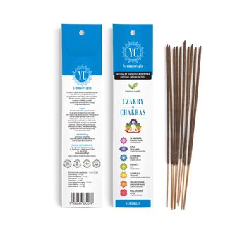 Your Candle, naturalne kadzidełka indyjskie, czakry, 14 sztuk - zdjęcie produktu