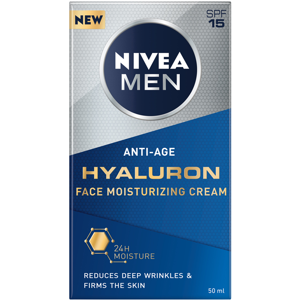 Nivea Nivea Men Hyaluron, Anti-Falten Creme ​​für das Gesicht, 50 ml — Inhaltsstoffe und Bewertung