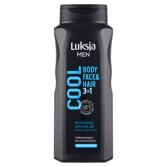 Luksja Men Cool, odświeżający żel pod prysznic, 500 ml - zdjęcie produktu