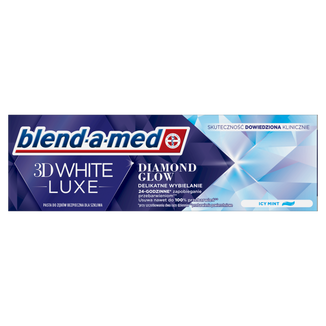 Blend-a-med 3D White Luxe, pasta do zębów, Diamond Glow, 75 ml USZKODZONE OPAKOWANIE - zdjęcie produktu