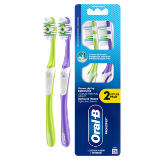 Oral-B Pro-Clean, szczoteczka do zębów, średnia, 2 sztuki - zdjęcie produktu