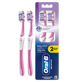 Oral-B Pro-3D White, szczoteczka do zębów, średnia, 2 sztuki - miniaturka zdjęcia produktu
