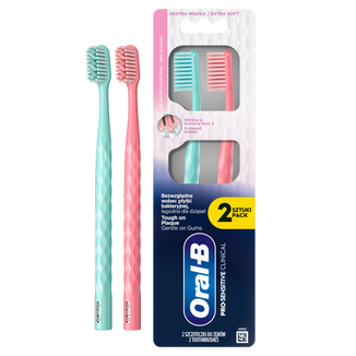 Oral-B Pro-Sensi Clinical, szczoteczka do zębów, bardzo miękka, 2 sztuki - zdjęcie produktu