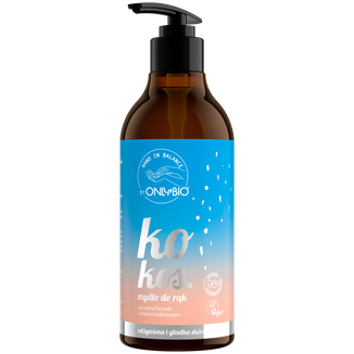 OnlyBio Hand in Balance, mydło do rąk, kokos, 400 ml - zdjęcie produktu