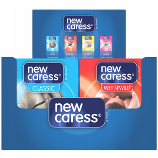 New Caress Multi Gross, zestaw prezerwatyw, mix, 144 sztuki - zdjęcie produktu