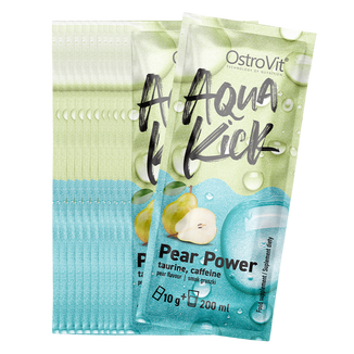 OstroVit Aqua Kick Pear Power, proszek, smak gruszkowy, 24 x 10 g - zdjęcie produktu