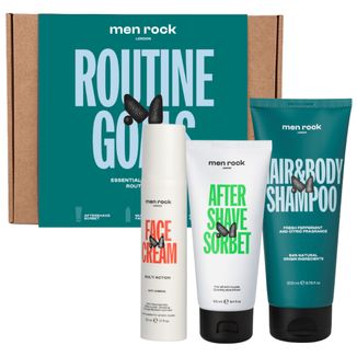 Zestaw Men Rock Routine Goals, krem, 50 ml + sorbet, 100 ml + szampon, 200 ml - zdjęcie produktu