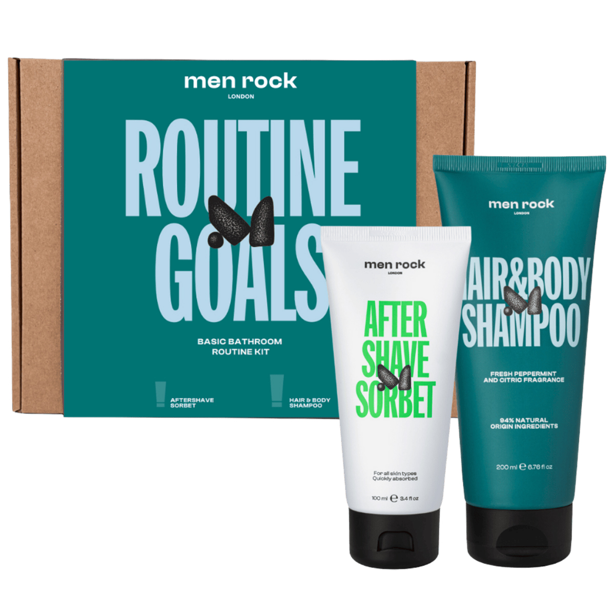 Nieznana Zestaw Men Rock Routine Goals, sorbet, 100 ml + szampon, 200 ml — Inhaltsstoffe und Bewertung