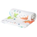 Akuku, kocyk muślinowy, 110 x 105 cm, dinozaury - miniaturka zdjęcia produktu