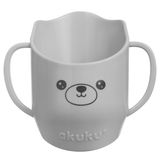 Akuku, kubek do nauki picia, szary, 150 ml - miniaturka zdjęcia produktu
