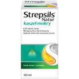 Strepsils Natur kaszel mokry, 8,25 mg/ml, syrop, 100 ml - miniaturka zdjęcia produktu