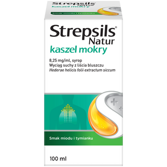 Strepsils Natur kaszel mokry, 8,25 mg/ml, syrop, 100 ml - zdjęcie produktu