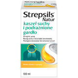 Strepsils Natur kaszel suchy 30 mg/ml, syrop, 100 ml - miniaturka zdjęcia produktu