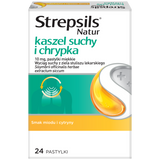 Strepsils Natur kaszel suchy i chrypka, 24 pastylki miękkie - miniaturka zdjęcia produktu