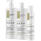 Zestaw Amaderm Psoria, łagodzący balsam do ciała, 400 ml + żel do kąpieli i pod prysznic, 400 ml + szampon na łuszczącą się skórę głowy, 200 ml za 1 grosz - miniaturka zdjęcia produktu