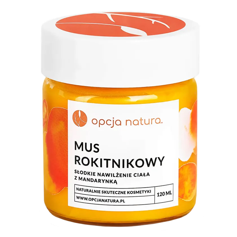 Nieznana Opcja Natura, mus rokitnikowy do ciała, 120 ml